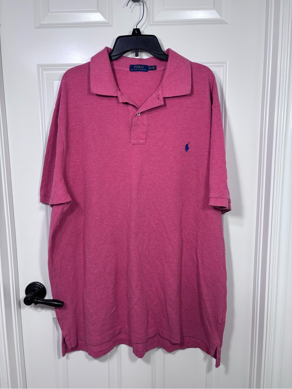 Polo Ralph Lauren Classic Polo Shirt Men’s 2XLT Pink/Red Color